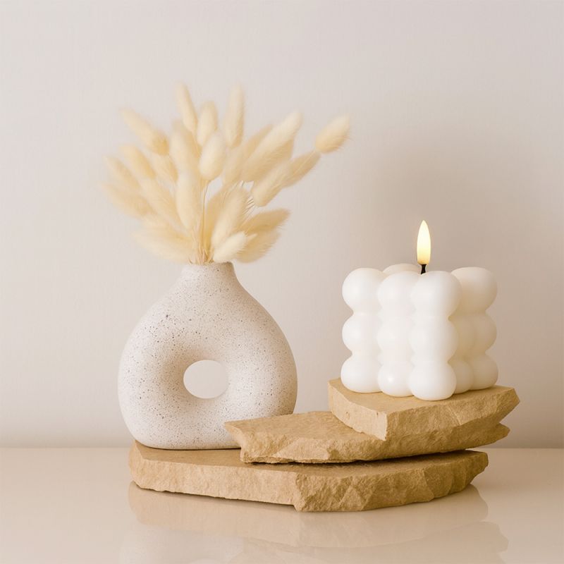 LED Kerze "Bubble 2 Stück