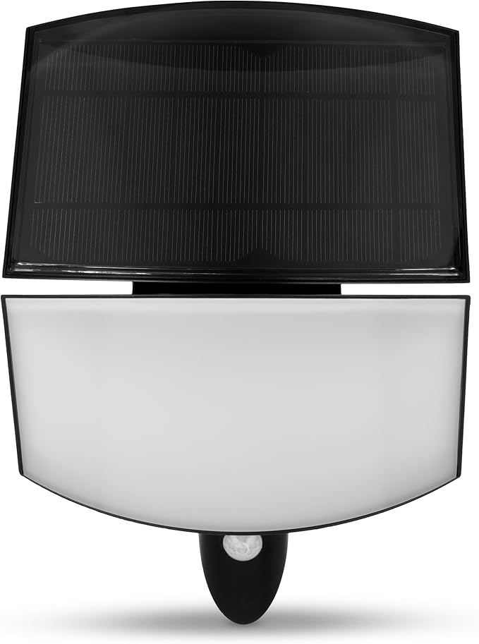 Solarlampe für außen, LED Strahler mit Bewegungsmelder