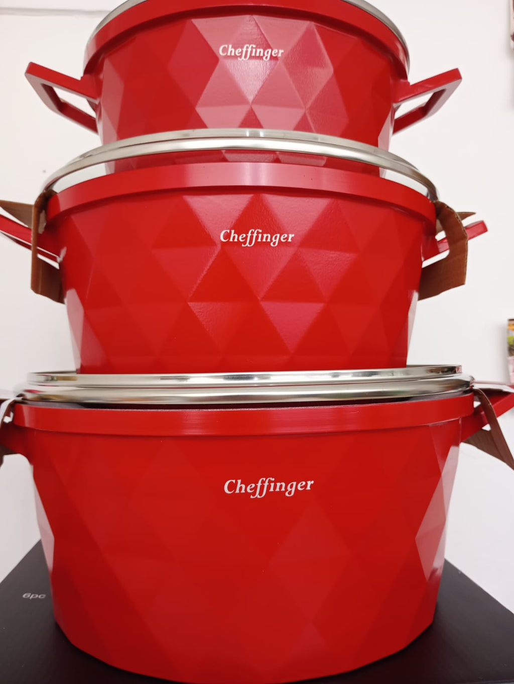 Kochtopf Diamant Kochgeschirr 6 teilig Topf Induktion Alu Guss Kochtopfset