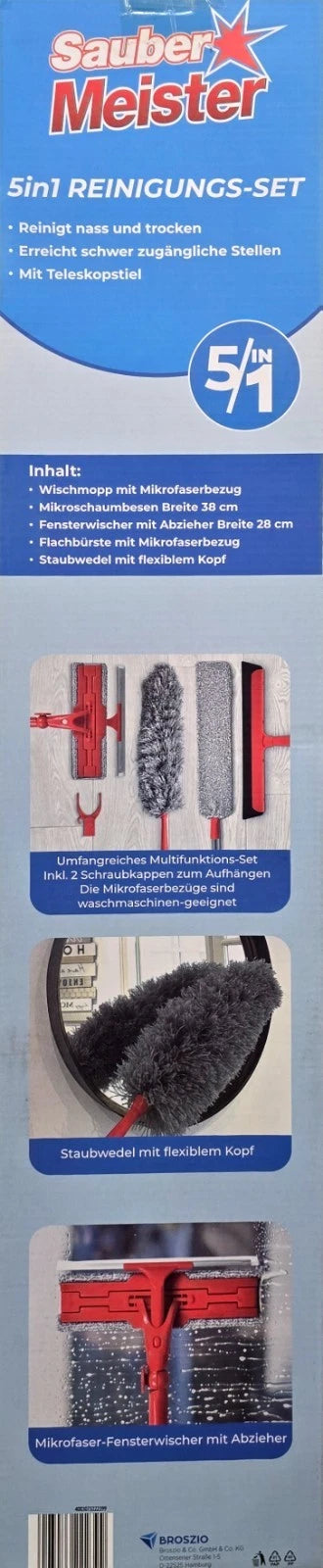 Wischmob Set Staubwischer, Sauber Meister