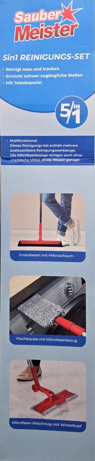 Wischmob Set Staubwischer, Sauber Meister