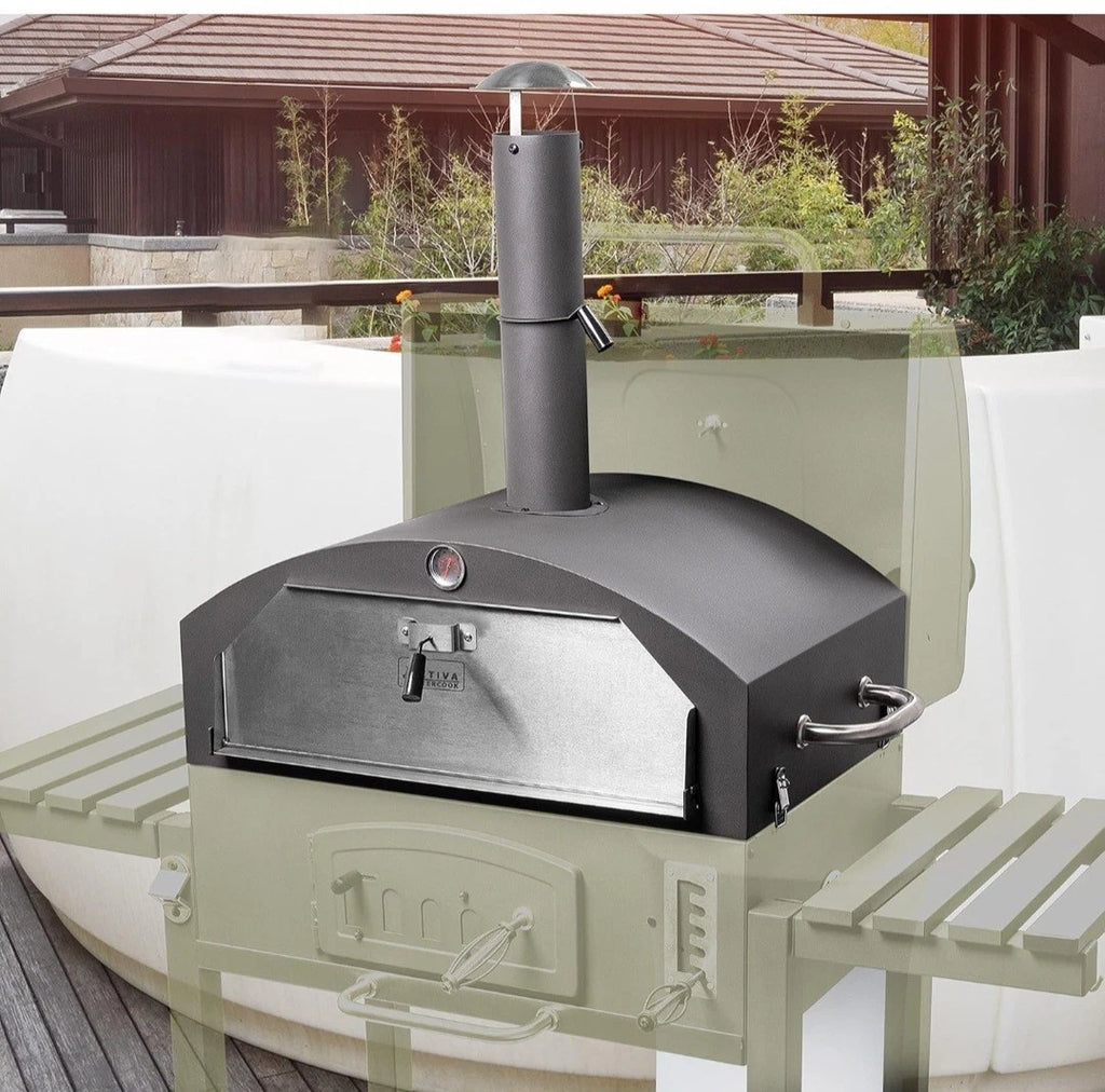 Grill Pizzaofen mit Pizzastein Pizza-Aufsatz Backofen Gartenofen Pizzabackofen