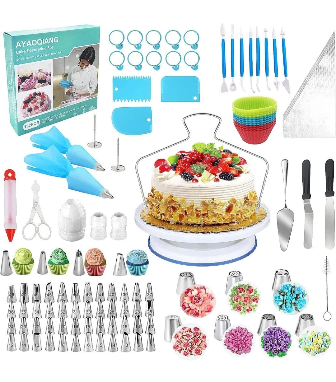 Torten Dekoration Set. Cake