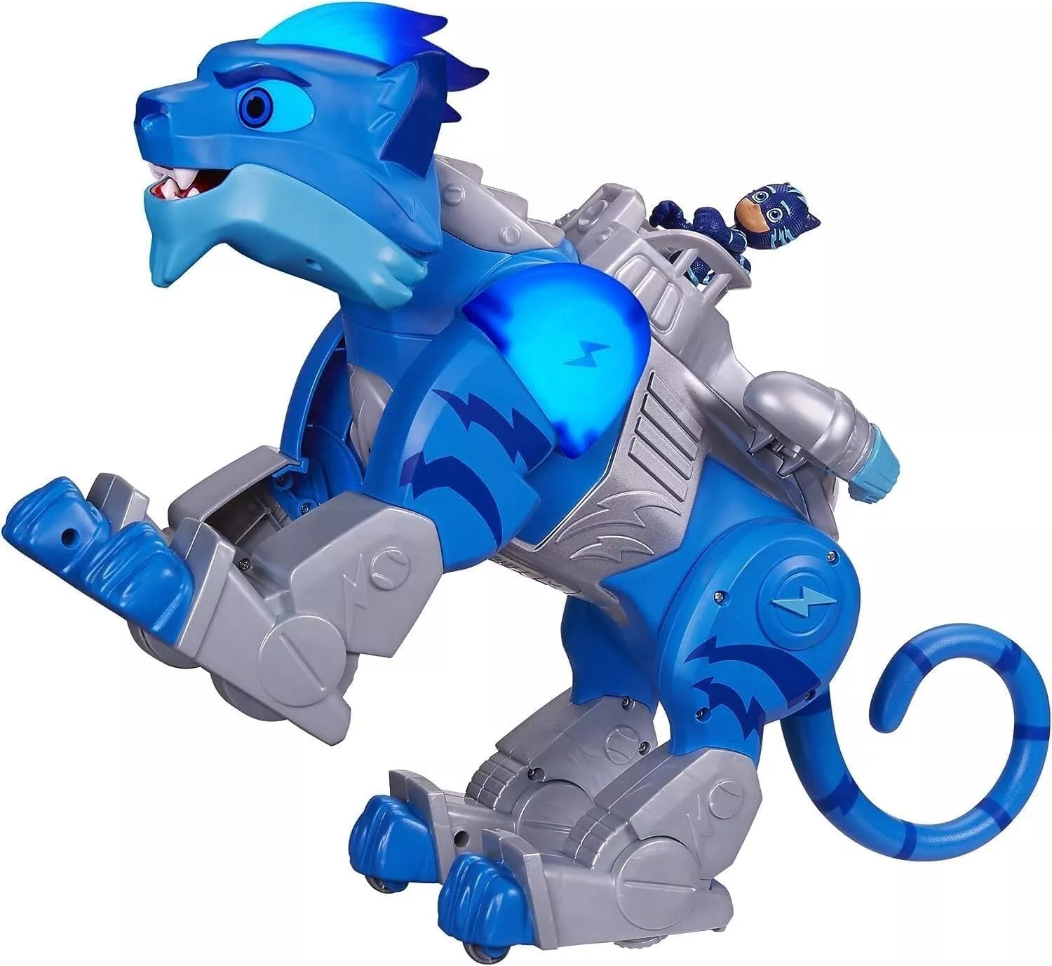 PJ Masks Animal Power Charge & Roar Power Cat – Catboy Figur mit Sound & Licht