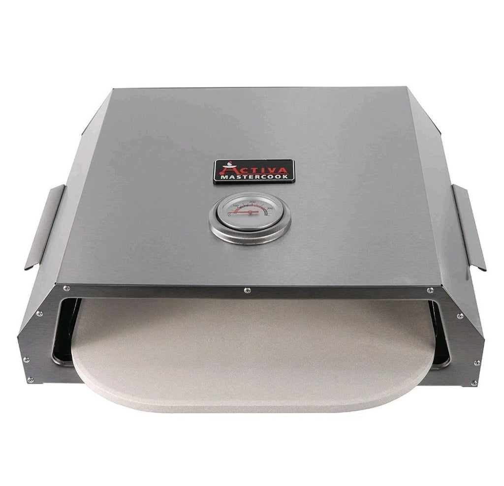 ACTIVA Pizza Box Edelstahl für Holzkohlegrills und Gasgrills Pizzaaufsatz